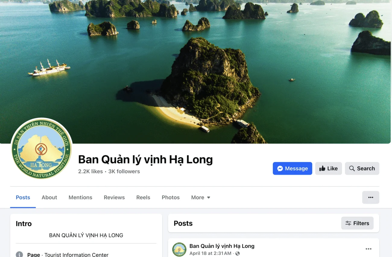 Halong Bay Official Facebook Page